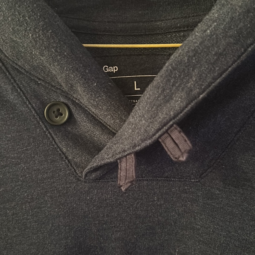 Gap Quarter Button Sweater Size Large - image 3